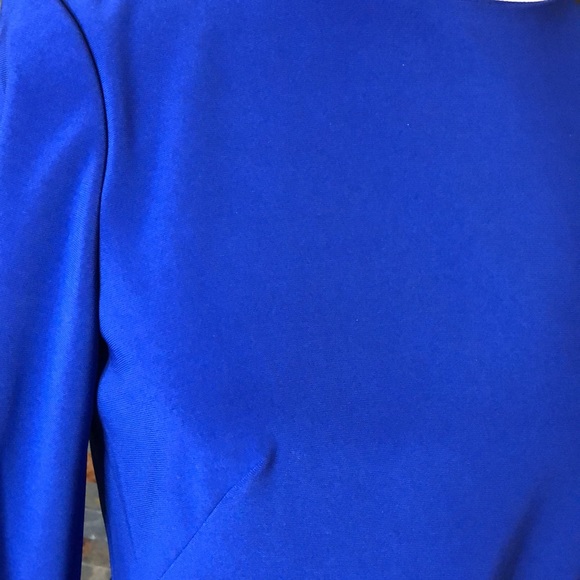 Lauren by Ralph Lauren beautiful blue dress with silver/black buttons size 6 - Picture 3 of 5